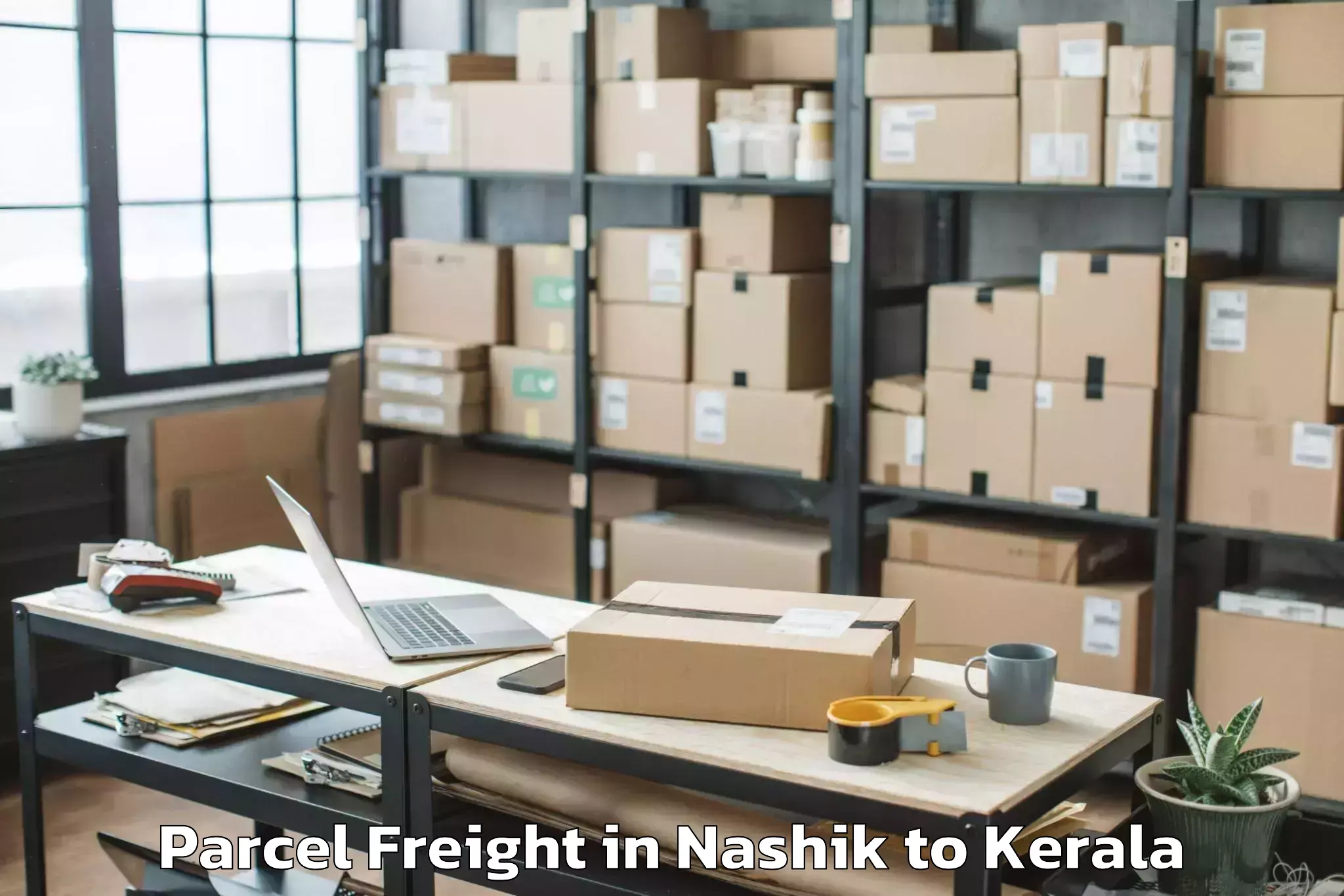 Easy Nashik to Shoranur Parcel Freight Booking